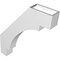 Ekena Millwork 3 1/2-in. W x 20-in. D x 24-in. H Merced Architectural Grade PVC Knee Brace BRCP035X20X24MRC - alternate 3
